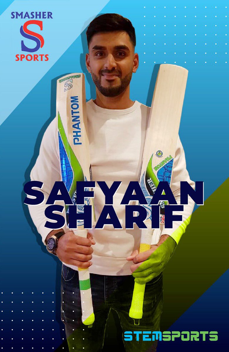 Stemsports1's tweet photo. Our client Safyaan Sharif is into his second year with @SMASHERSPORTS ! Keep hitting those sixes!!! 🏏🎉😎🔥
#Cricket #SmasherSports #DealExtension #StemSports https://t.co/JqfzG6bf8G