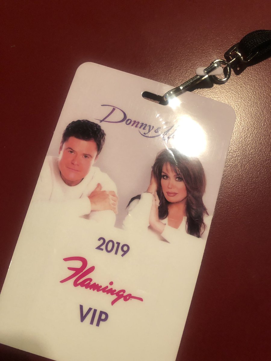 When Donny Osmond himself hooks you up!!