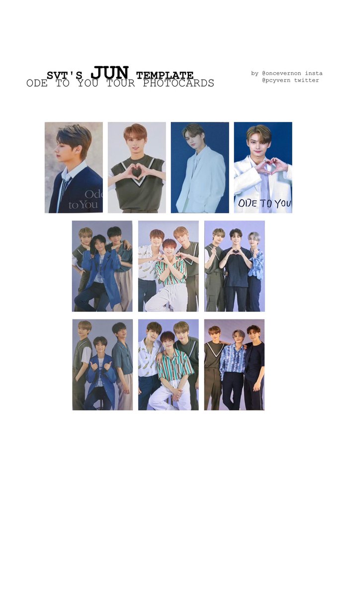 i’ve made templates for svt ode to you trading cards! all members are on my google drive at  http://bit.ly/oncevernon 