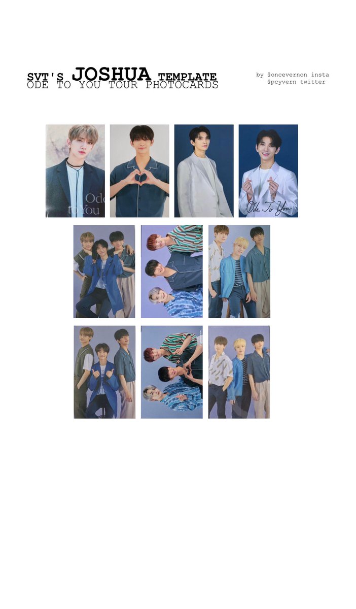 i’ve made templates for svt ode to you trading cards! all members are on my google drive at  http://bit.ly/oncevernon 