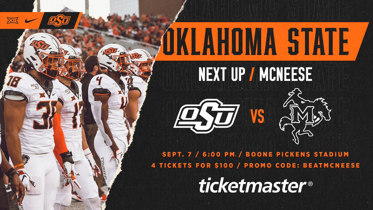 Time to compete at home.

Get four tickets for $100 for next week's home opener against McNeese. Promo Code: BEATMCNEESE ➡️ bit.ly/2MOtSA8