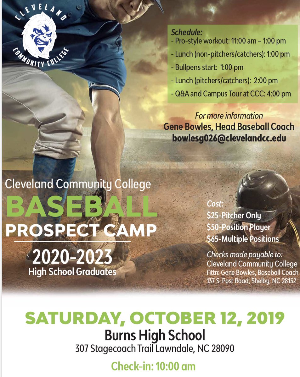 Cleveland CC Baseball (@cccyeti_bsbl) on Twitter photo 