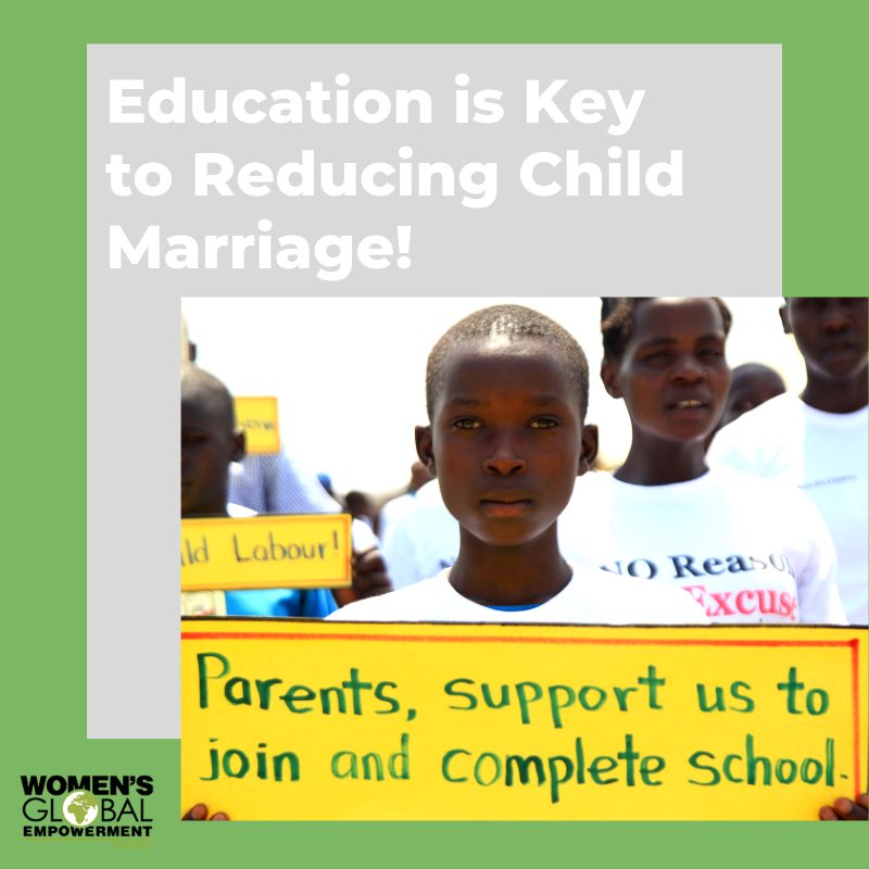 Child marriage deprives girls of their education, health, and #dignity. Join us to advance gender justice and #equality for all girls across Uganda! Visit wgefund.org to learn more and donate! 💚🌍

<a href="/KBMFoundation/">McQuade Foundation</a>