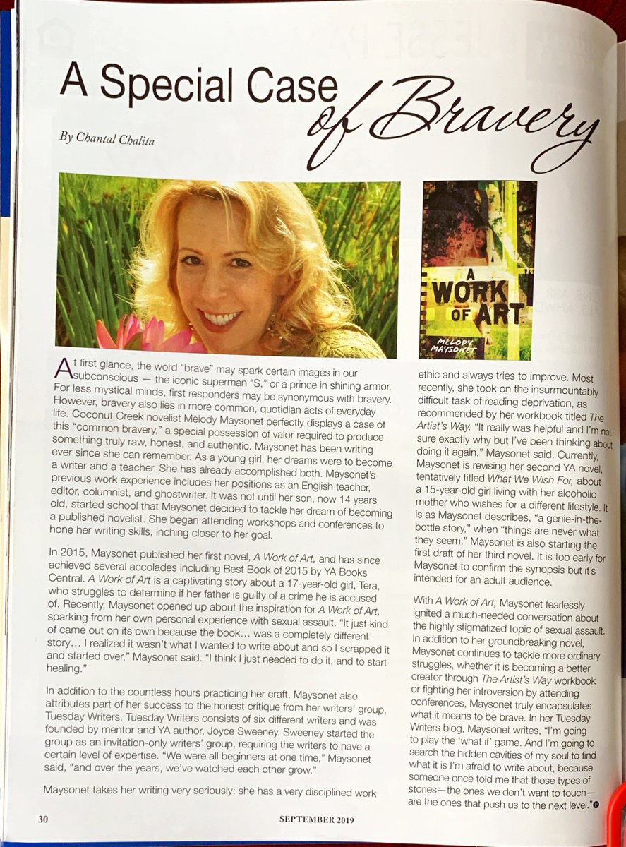 TheTuesdays (@tuesdaywriters6) on Twitter photo Hey, the Tuesdays get a shout out in The Parklander Magazine, as does writing coach and mentor Joyce Sweeney! <a href="/JoyceGrackle/">Joyce Sweeney (they/them) Buy OUR WORLD ARGENTINA</a> #impostersyndrome #MeToo
<a href="/TParklander/">the Parklander Magazine</a>
Hey, the Tuesdays get a shout out in The Parklander Magazine, as does writing coach and mentor Joyce Sweeney! <a href="/JoyceGrackle/">Joyce Sweeney (they/them) Buy OUR WORLD ARGENTINA</a> #impostersyndrome #MeToo
<a href="/TParklander/">the Parklander Magazine</a>
