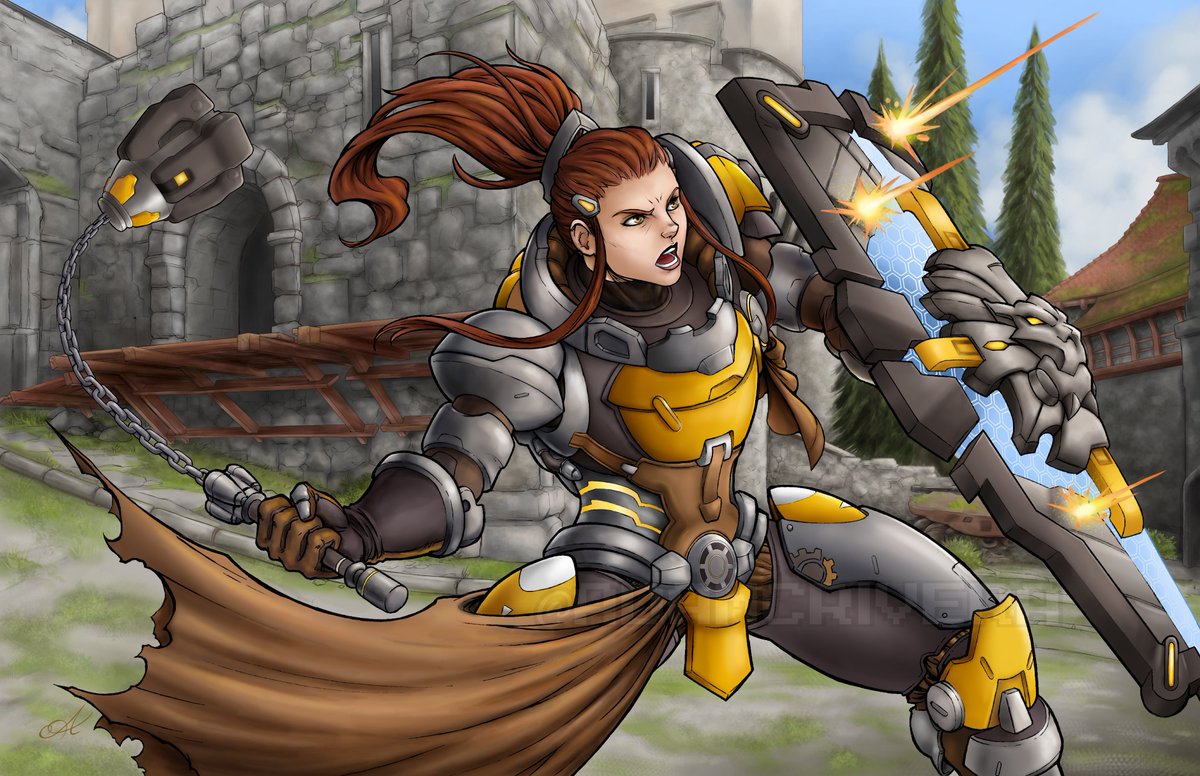 AdamCRivera's tweet photo. I really hope to see @MSmedius tomorrow at @SanJapan and get this #Brigitte print signed. 
What's that you say? Well, of course she gets one of her own. Southern hospitality. :)
More backstory when I post on my IG. 

#SanJapan #SanAntonio #photoshop #Eichenwalde @PlayOverwatch https://t.co/W37VrKLAKJ