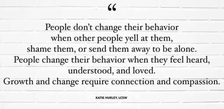 Teri_Schroeder's tweet photo. SEL at its best!  Educators should seek to understand, support, and teach before yelling and punishing. Punishment does not change behavior. #SEL https://t.co/OuHCUv92Yl