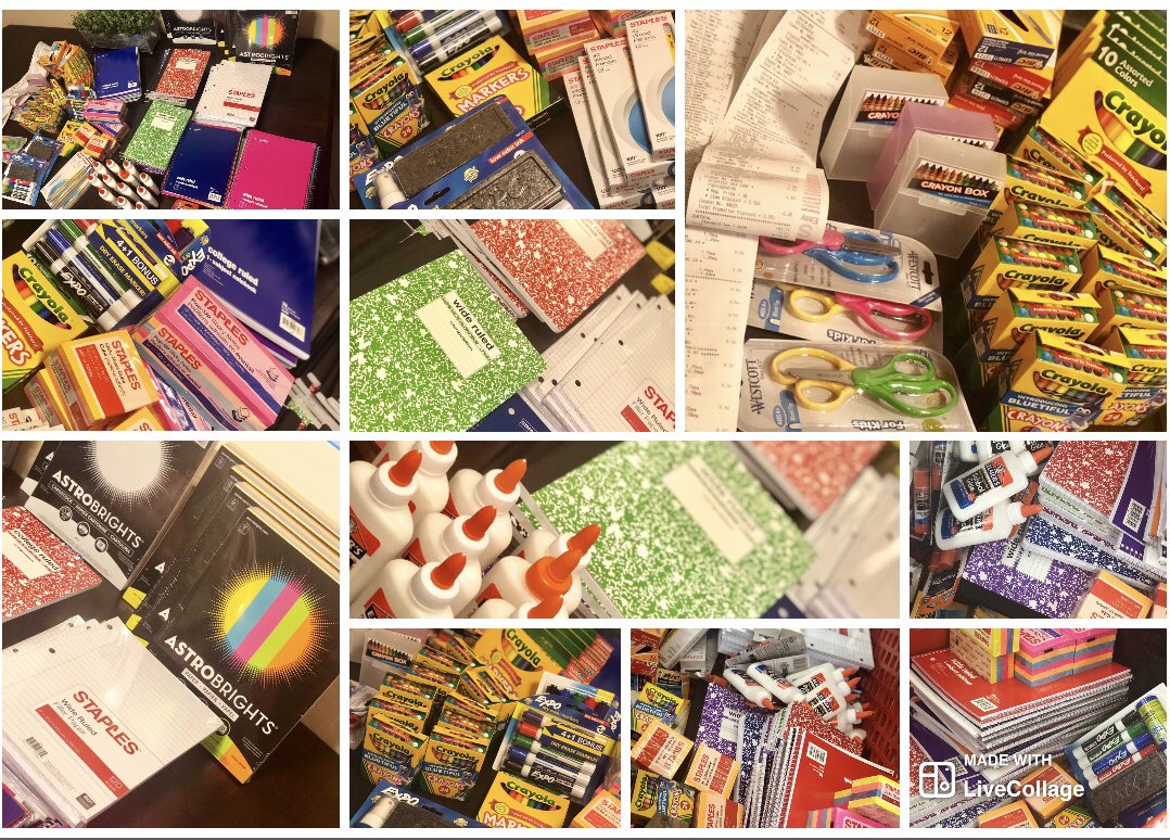 latinladyaz's tweet photo. #Arizonatwitter it’s a #holidayweekend & instead of spending $ on 💅🏾, I hit #staples. Now I need your help to gift this to a #needy #classroom right here in #AZ. RT, hit follow & nominate a #teacher who needs it. I’ll choose EOD 9/1. MUST BE in AZ. #clearthelistaz #clearthelist https://t.co/9Dovdaiv0q
