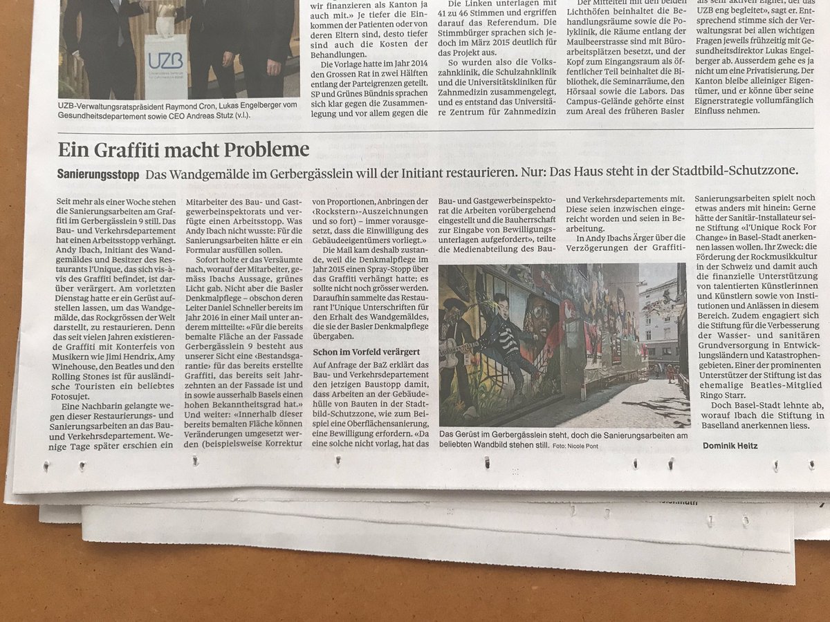 Rock - Graffiti - Sarnierung gestoppt!