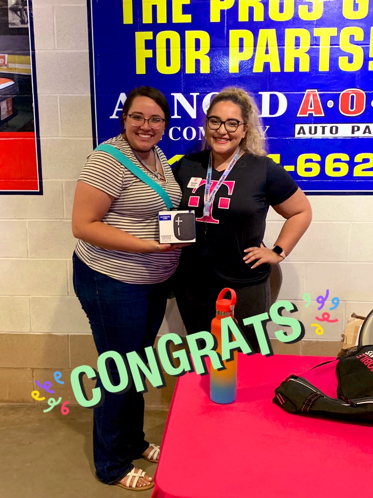 HenryB_TFB's tweet photo. Congrats to Elizabeth Uribe!! Winner of the UE WonderBoom by T-Mobile! #cchooks #tmobile @SelenaMSalgado @luisg_fab @Dsolano1023 https://t.co/UcL1GVYK1t