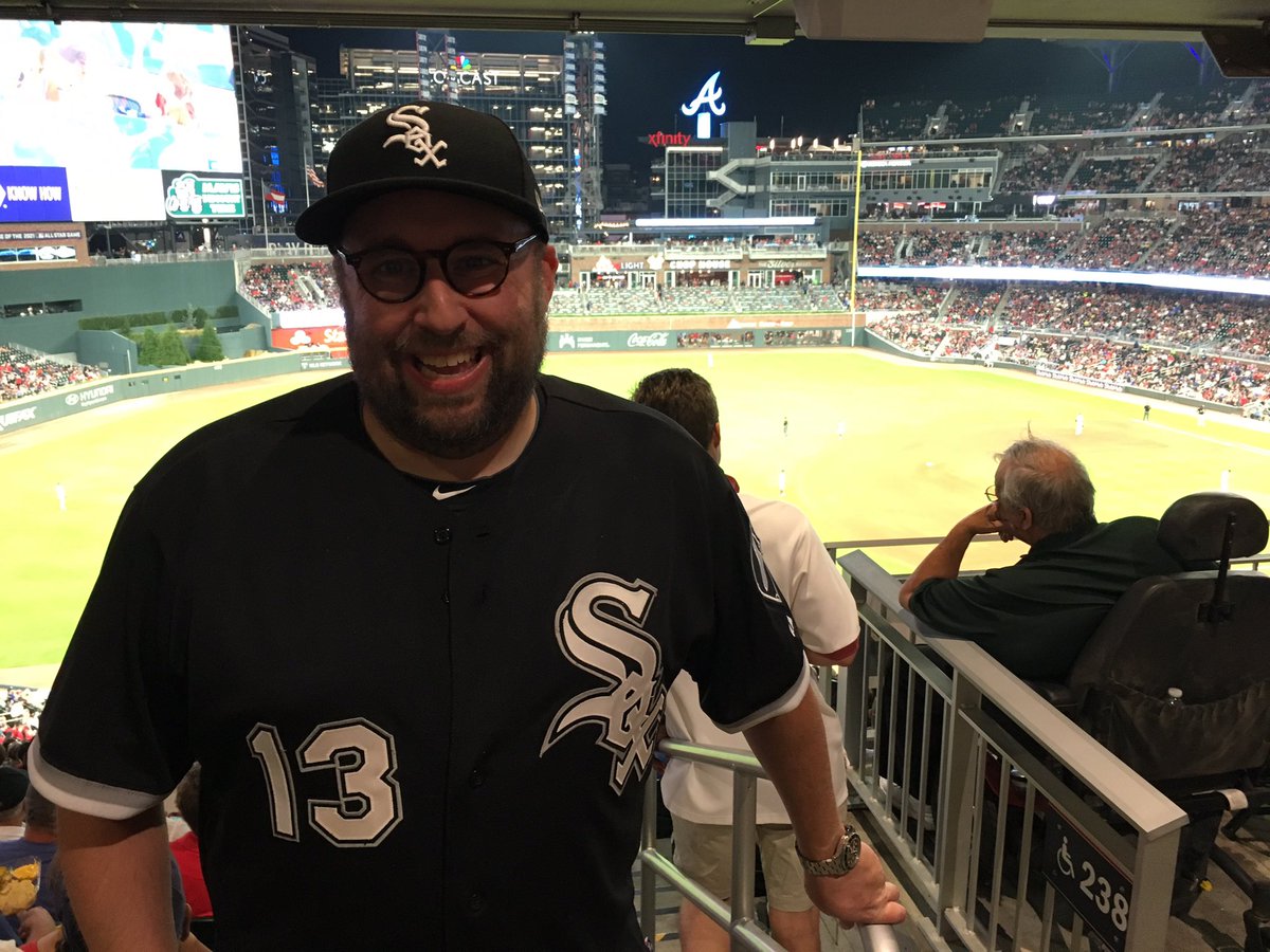 PGNewsGuy's tweet photo. That’s right I’m representing the south side for my birthday @whitesox tonight at @SunTrustPark park as they Sox meet the @Braves #WhiteSox #braves #baseall https://t.co/pjL0pV5FbL