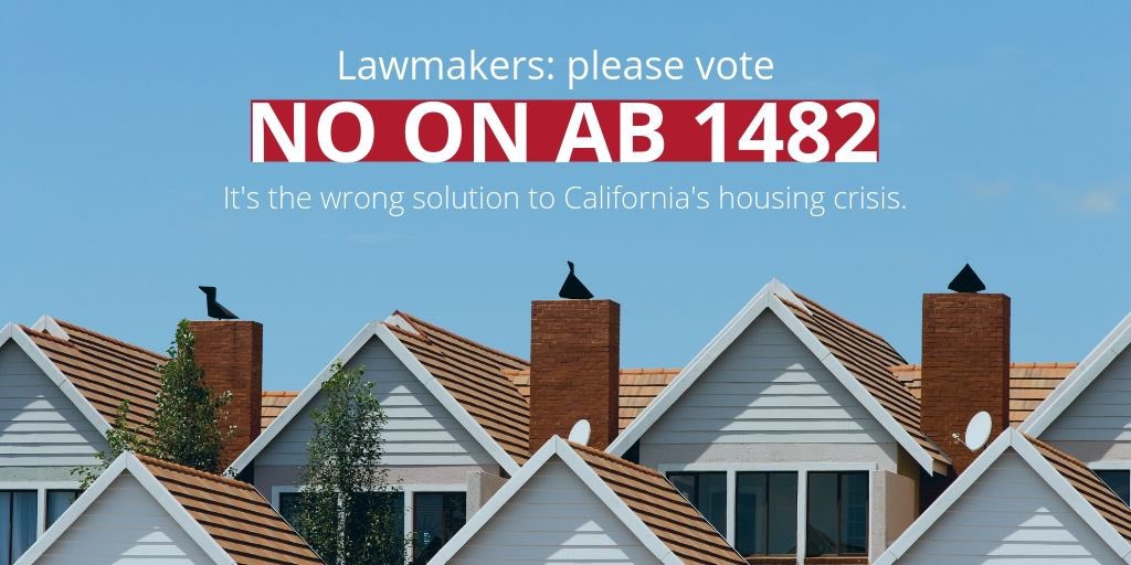 CARgovaffairs's tweet photo. ICYMI: @CAREALTORS and its 200,000+ members strongly oppose #AB1482 because it’s the wrong solution to CA’s housing crisis. #caleg

STATEMENT: https://t.co/LsIGOtk9HW https://t.co/sm8IDO9G5o