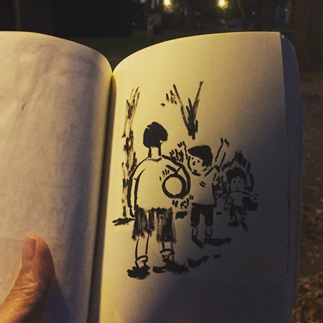 ChrisRaschka's tweet photo. Sakura Park kid ACTION https://t.co/NRTq8cTwwT https://t.co/hpADSmFwTb