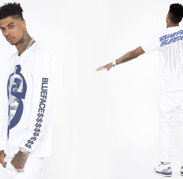 ShopTrife's tweet photo. Blue Face Hundreds
@fashionnovamen kept it 100 with @bluefacebleedem. 
Are y’all feeling this collab? https://t.co/myZzquC1e4