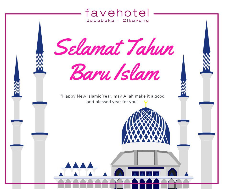 favejababeka's tweet photo. Happy New Islamic Year, may Allah make it a good and blessed year to you .. #newislamicyear 
#favehoteljababeka 
#hotelcikarang https://t.co/uHZiVWwZ81