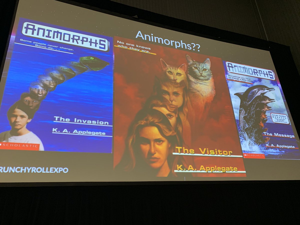 The panel asks Junji Ito what he thinks of Animorphs - “when they’re morphing, is there a chance that they get stuck in the in-between state? If yes, then 7 on (1-5) scary scale!” #crx2019