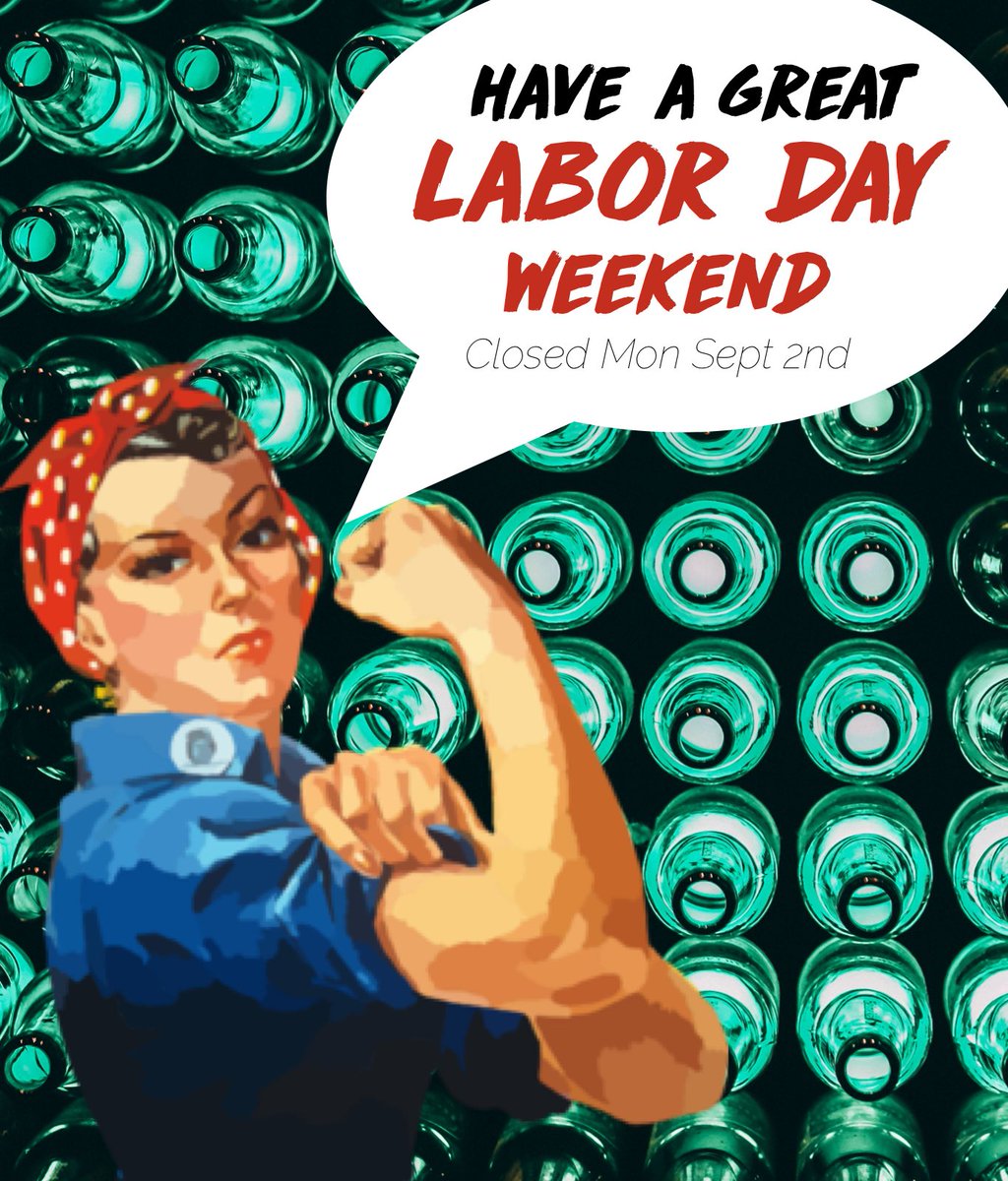 All three of our locations will be closed on Monday Sept 2nd! 
#cheers #LaborDay2019