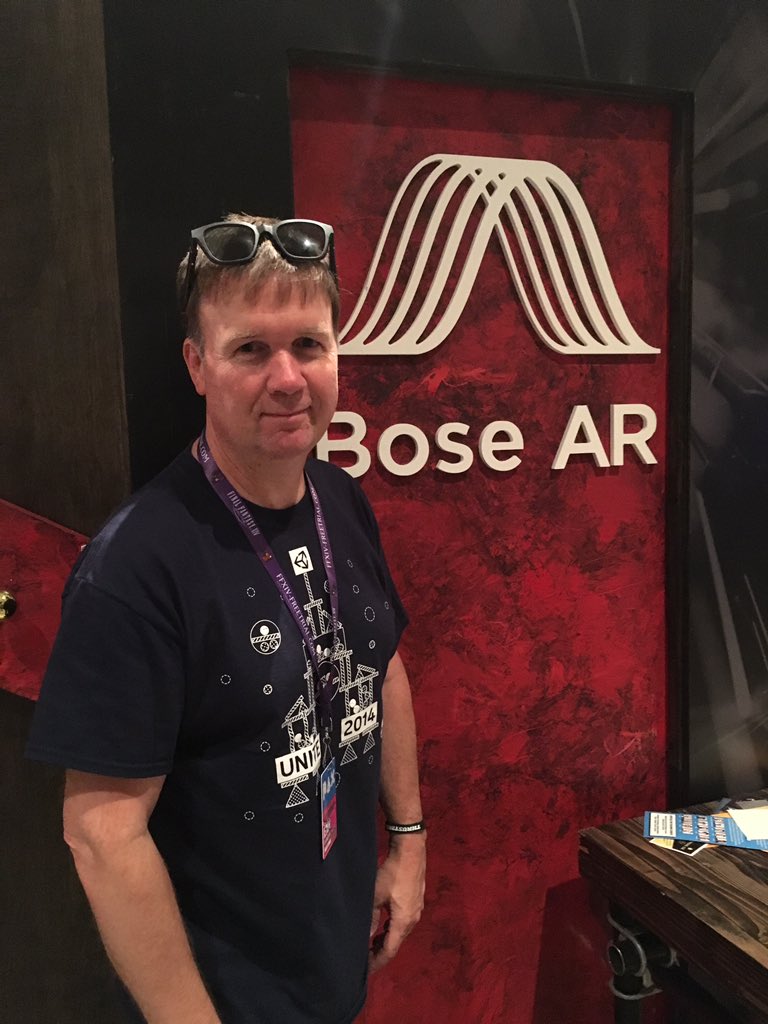 I am demoing our new app at PAX West. Pitchwav allows you to create your own spatialized stories. My sunglasses are Bose Frames, which allows extra immersion. Coming to iOS soon. pitchwav.com
