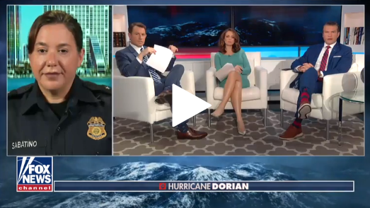CBPFlorida's tweet photo. 🇺🇸U.S. CUSTOMS AND BORDER PROTECTION
@CBP Lead Field Coordinator Diane Sabatino explains CBP’s role during a natural disaster and how agents and officers are working closely with a far-reaching network of partners in advance of Hurricane #Dorian @FoxNews https://t.co/94nrJFCU56 https://t.co/tfOzonltJJ