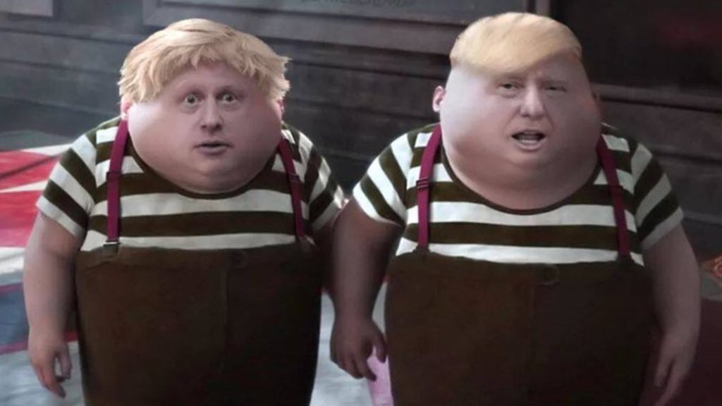 Труляля и траляля из алисы в зазеркалье. Братья близнецы из алисы в стране чудес. Братья труляля и траляля. Алиса в стране чудес братья близнецы. Братья близнецы из алисы в стране чудес.