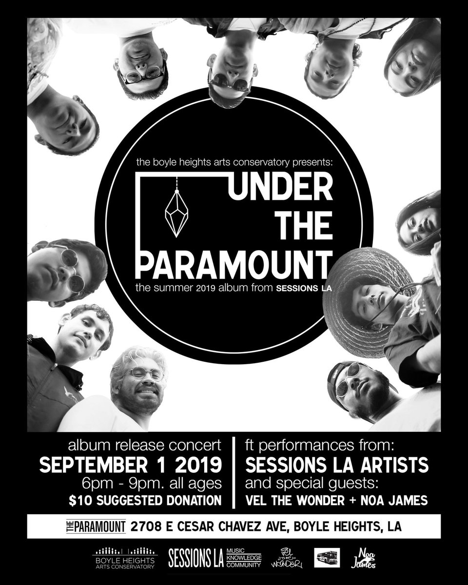 NoaJames's tweet photo. Boyle Heights! Tomorrow, I have the honor of performing with the students of @SessionsLA Summer Program. They spent the summer putting together an album &amp; we’ll be celebrating that with an album release party! @VelTheWonder is also performing! Come out &amp; support the youth! https://t.co/7NSrDU5tnC