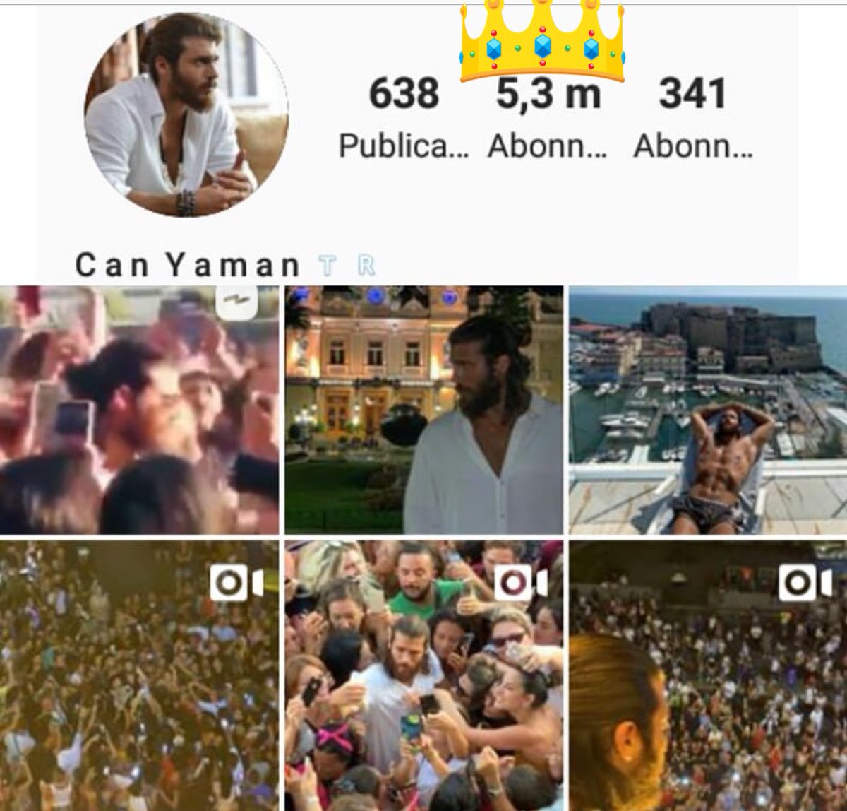 Canyamanlovers's tweet photo. Congratulation my king 🤴🏻

5.3M followers 🧿🤟🏻

Maşallah 🧿 😘Day by Day his fans are getting much more than before 🤟🏻👏🏻👏🏻✌🏻
#CanYaman #CanDivit #CYTeam #ErkenciKuş‍ https://t.co/9eAJtjxTAm