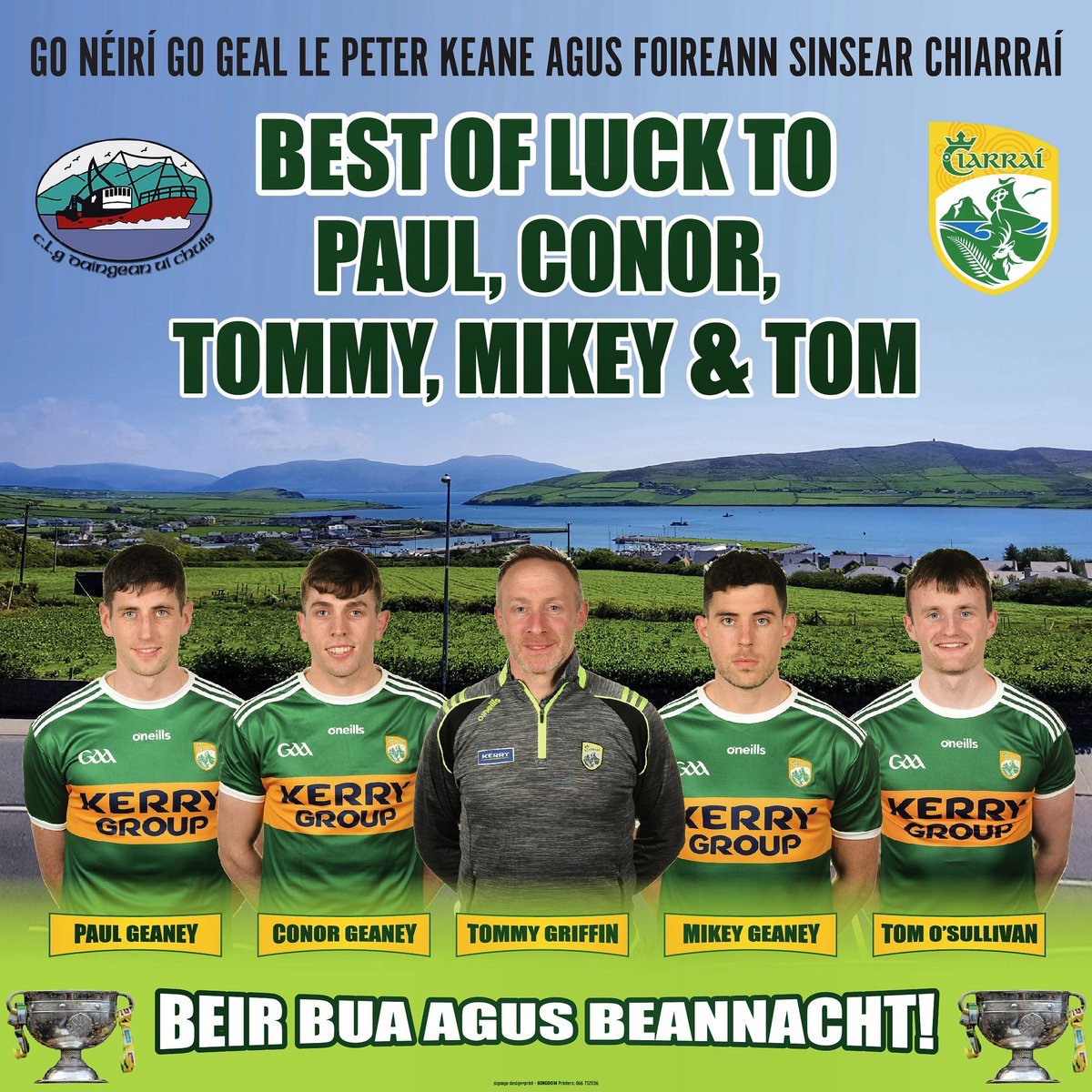 All the best to <a href="/Kerry_Official/">Kerry GAA</a> tonight. Especially these men. Enjoy the challenge and the opportunity! #UptheKingdom