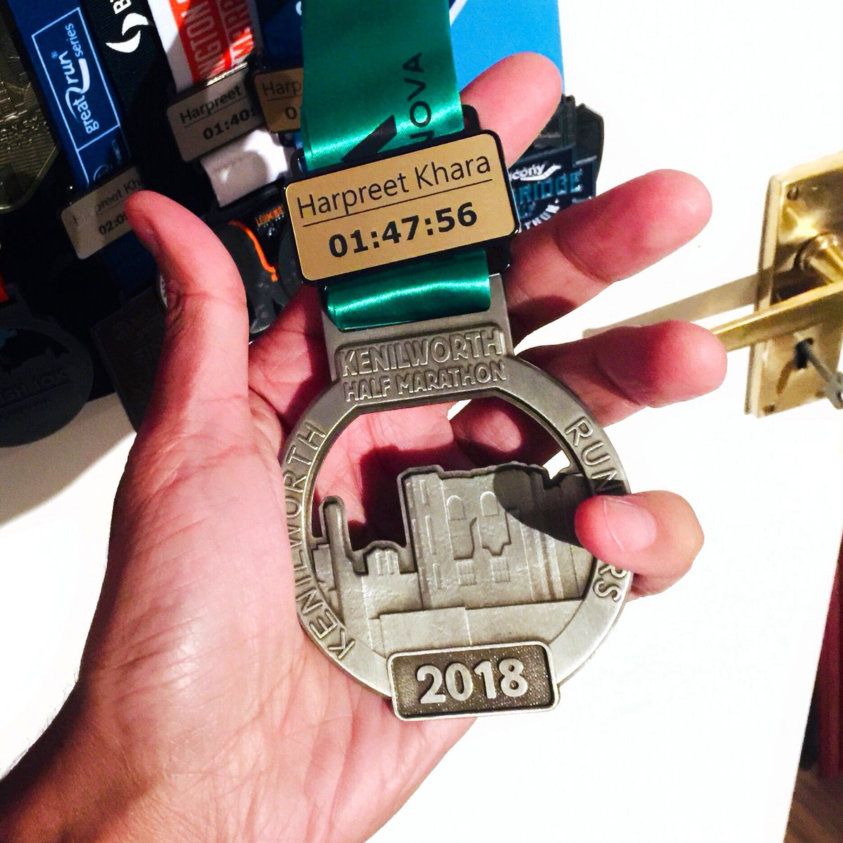 HarpreetKhara's tweet photo. looking forward to the Kenilworth Half-Marathon again tomorrow. I intend to smash last year’s time and add to the collection!  🥇🥈🥉  #khm20 #KenilworthHalfMarathon #ukrunchat https://t.co/tmShEk5X9S