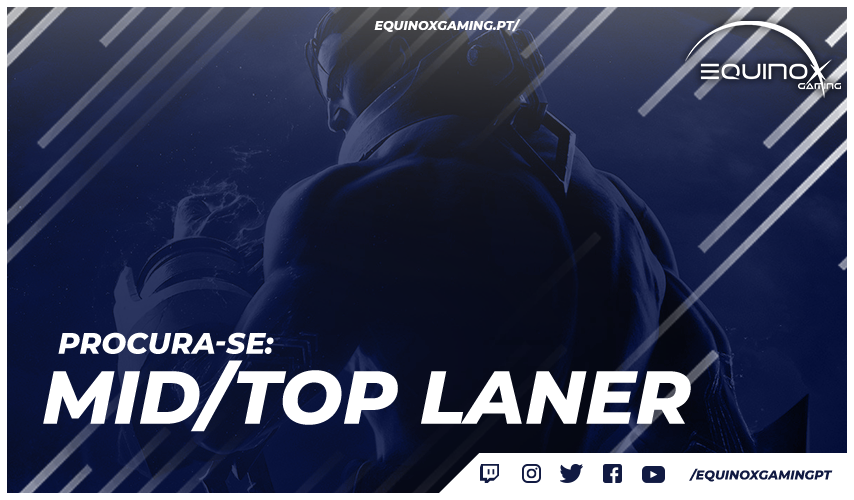 EquinoxGamingPT's tweet photo. #LoL
📣 Estamos à procura de Mid ou Top Laner.
📋 REQUISITOS
+ Rank: Diamond 4+
+ Disponibilidade e dedicação
+ Grande variedade de champs/Meta atual
📩 Podem se candidatar ao mandar mensagem privada!
#GOEQX | #LFP | #LoLPT | #Recrutamento | @LeaguePortugal https://t.co/NMHw0zrE1k