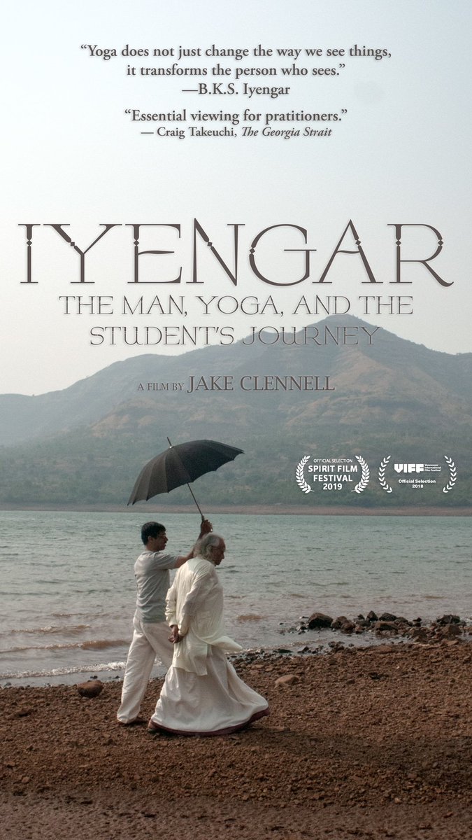Hey #NYC, there are still a few tickets available for the Wednesday, Sept. 4, 9:30 screening of IYENGAR, with a Q&amp;A with director Jake Clennell to follow.

Get tickets  gathr.us/screening/30358 
Don't forget to add a donation to the Iyengar Yoga Institute of Greater New York.