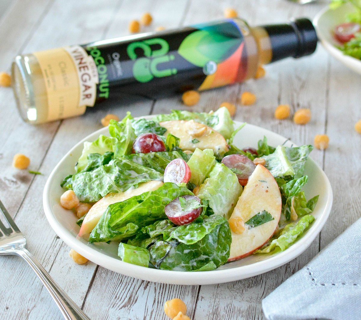 CocoByNUCO's tweet photo. Saturday lunch for two: Garbanzo bean salad with our homemade creamy classic coconut vinaigrette 🥗Enjoy the milder taste of our coconut vinegars than the acidic taste of apple cider vinegar. #cocobynuco #nucovinegars #coconutvinegars https://t.co/idiInzSQTQ https://t.co/8WgqSIGfyf