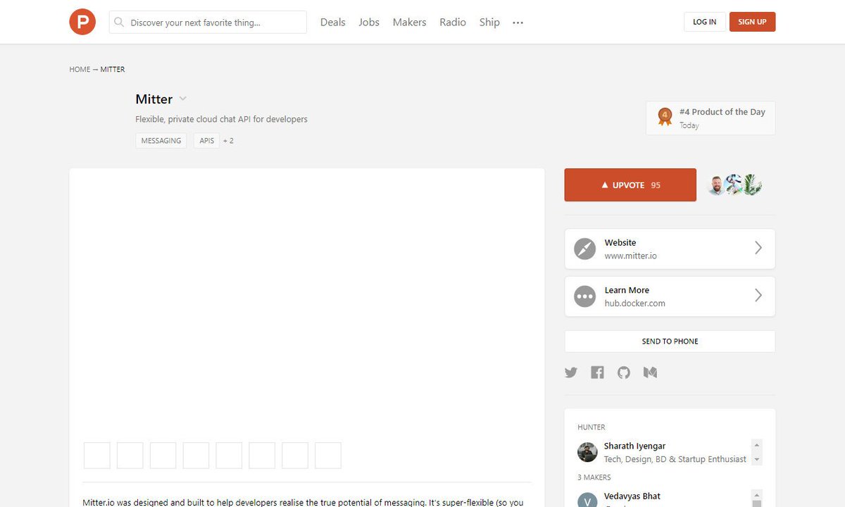 botcide's tweet image. Mitter — Flexible, private cloud chat API for developers
#privatecloud #apidevelopers #mitter #truepotentialmessaging #sortschatsemantics #chatbot
via producthunt.com
☛ amp.gs/NZvs