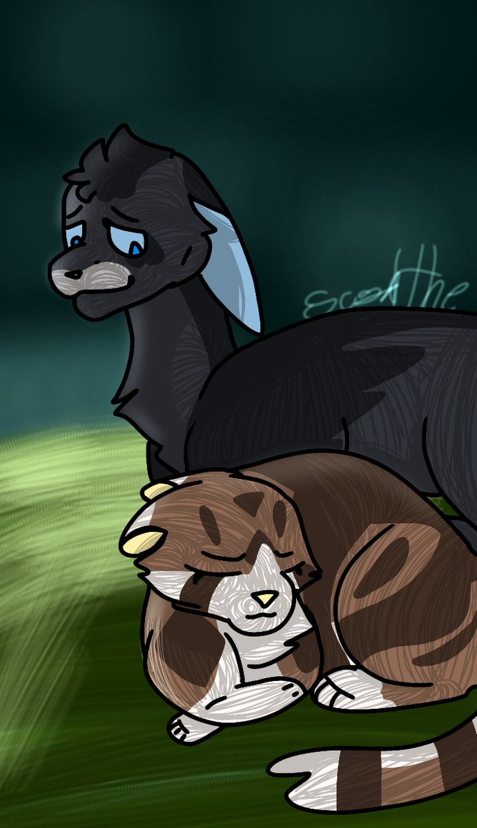 GOODBYE6GOODBYE's tweet photo. Crowfeathers trial prolouge scene
#crowfeather
#Crowpool
#leafpool
#warriorcats
Please credit me if reuploading this in another place https://t.co/rdGrs2t3ve