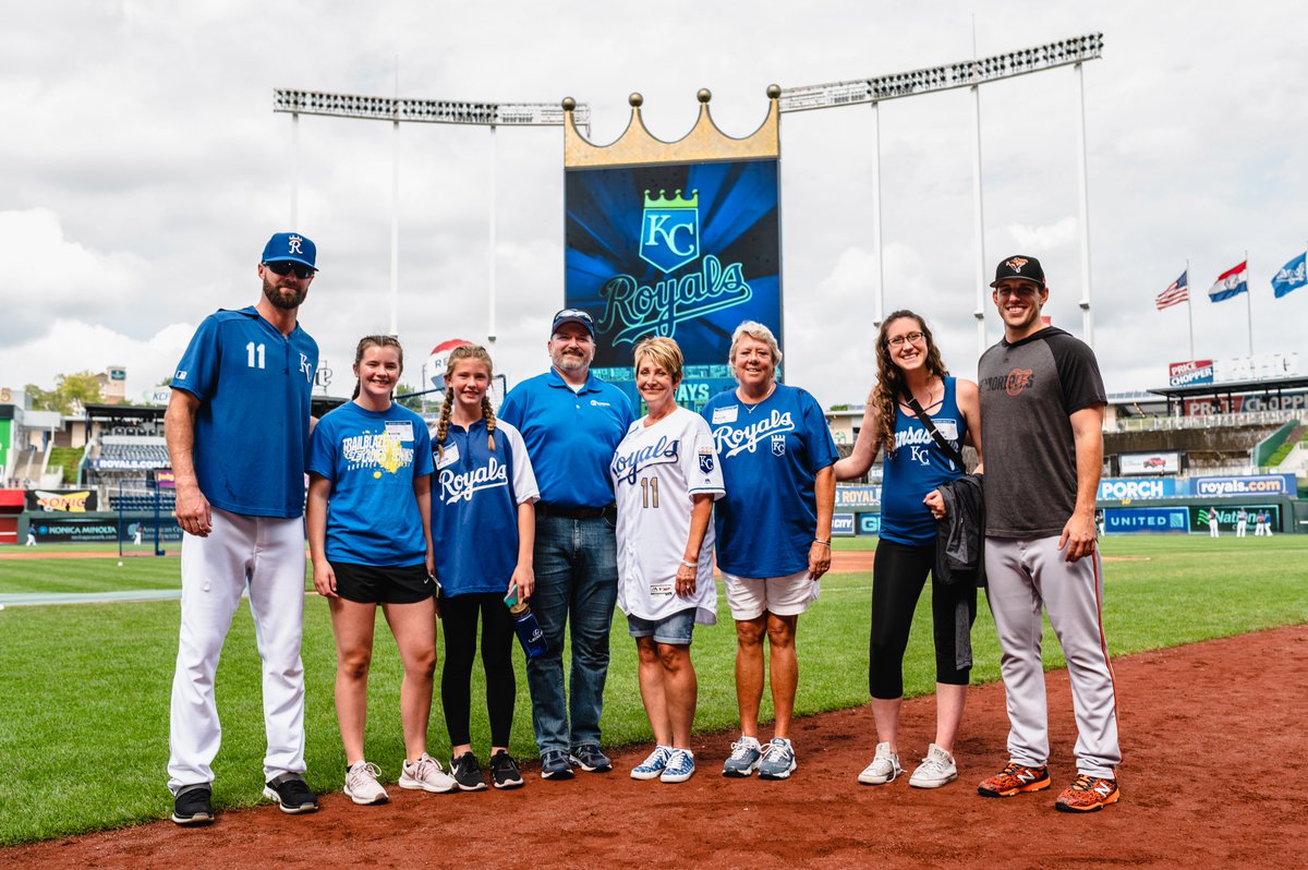 Royals's tweet photo. Bubba Starling and @Orioles pitcher John Means, former teammates at Gardner Edgerton High School, were handed the keys to the City of Gardner prior to tonight's game.

The KC community is proud to have both of you representing our area on baseball's biggest stage. 👏 https://t.co/dLLS71rJ1t