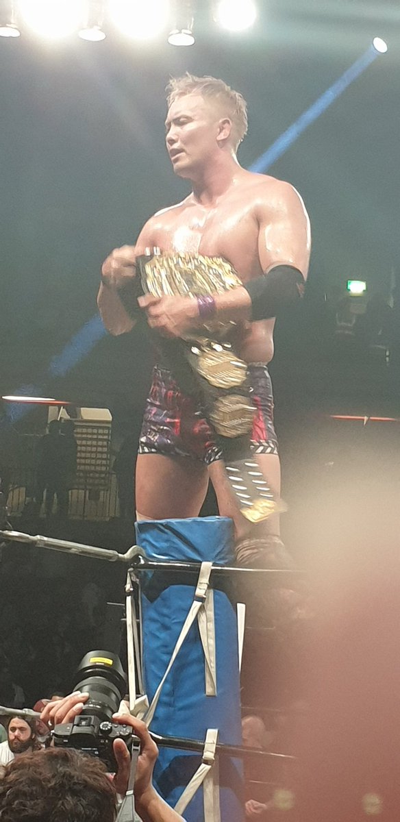JohnCoxsey's tweet photo. What a night @rainmakerXokada @tanahashi1_100 #NJPWRoyalQuest https://t.co/29Bpx7PSqy