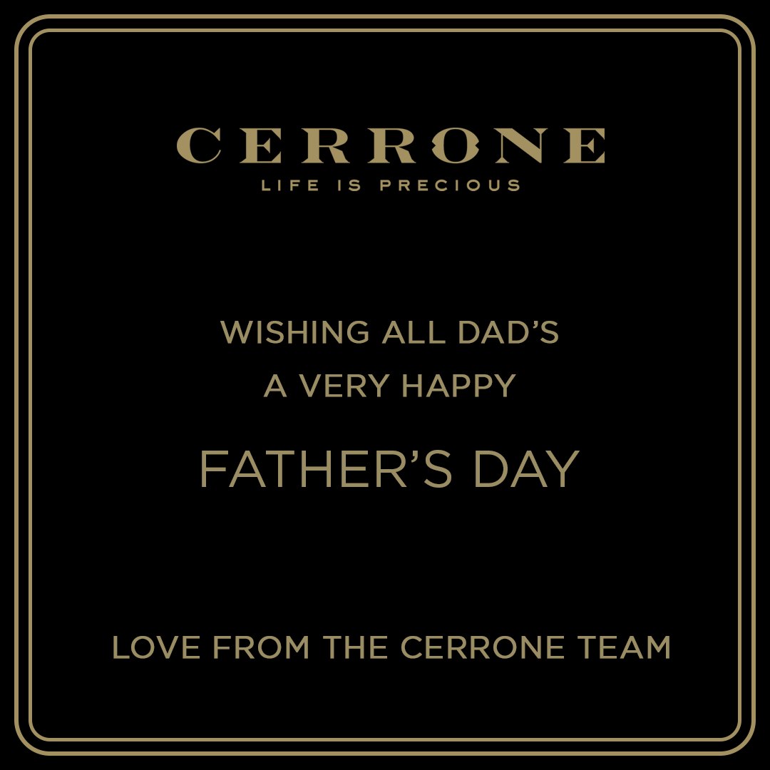 CerroneJeweller's tweet photo. Wishing all Dad's a very Happy Fathers Day! Love from the Cerrone Team

#cerronejewellers #fathersday #fathersday2019 #welovedad #sydneyjeweller #melbournejeweller https://t.co/wbvjY6WyWf
