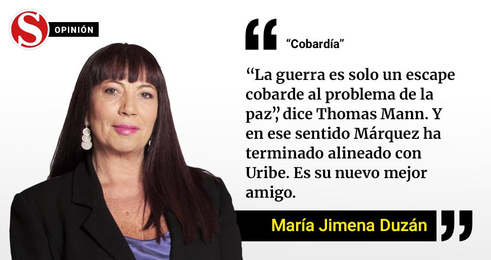 RevistaSemana's tweet photo. #Cobardia | "Esta no es la Colombia de Marquetalia; ni siquiera es la Colombia del 2002, cuando Uribe llegó como el salvador del país. Esta es la Colombia del posconflicto": @MJDuzan https://t.co/juuBNgcegC https://t.co/9kXPAs2xmV
