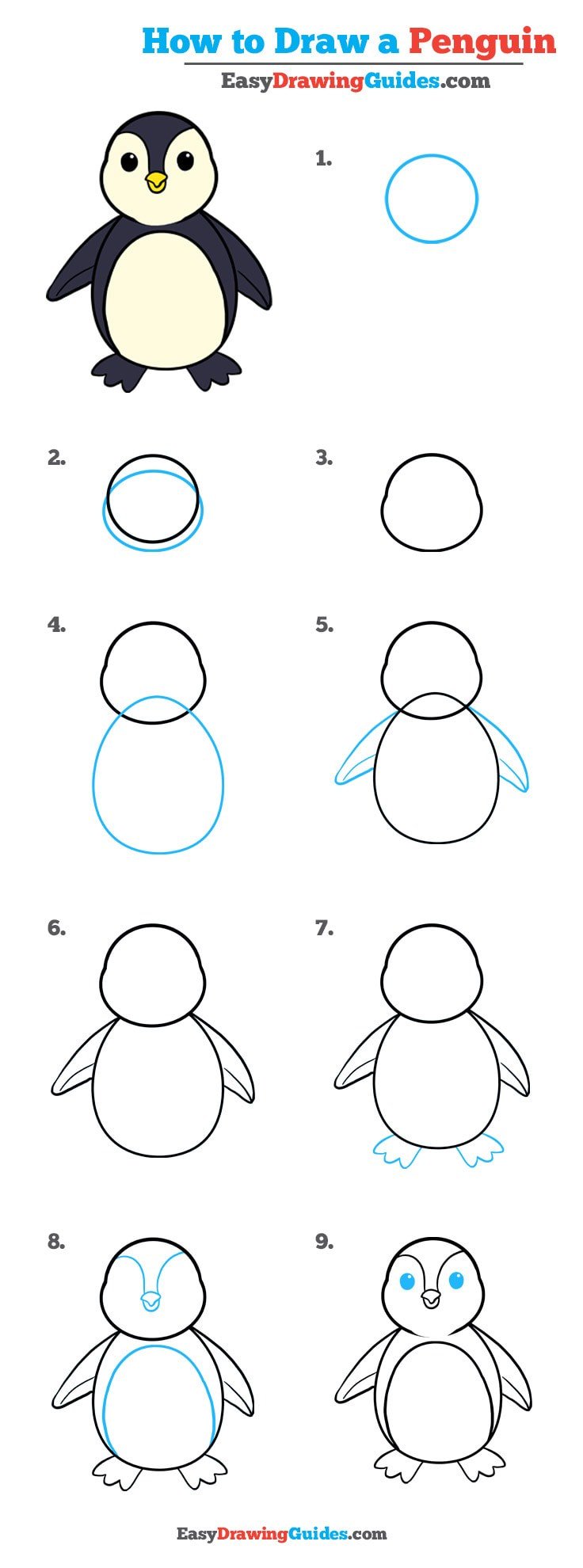 penguin drawing simple