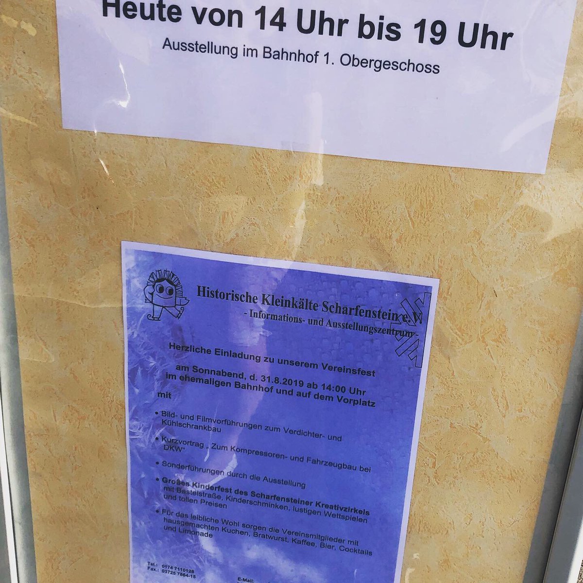 _tho_'s tweet photo. „25 Jahre weltweit erster #FCKW freier #Kühlschrank“ #Vereinsfest der Historischen Kleinkälte eV in #Scharfenstein. #drebach #erzgebirge #gedachtgemacht #sachsen #greenpeace #fckwfrei #foron #dkk #dkw https://t.co/ZiEjanmH4Q