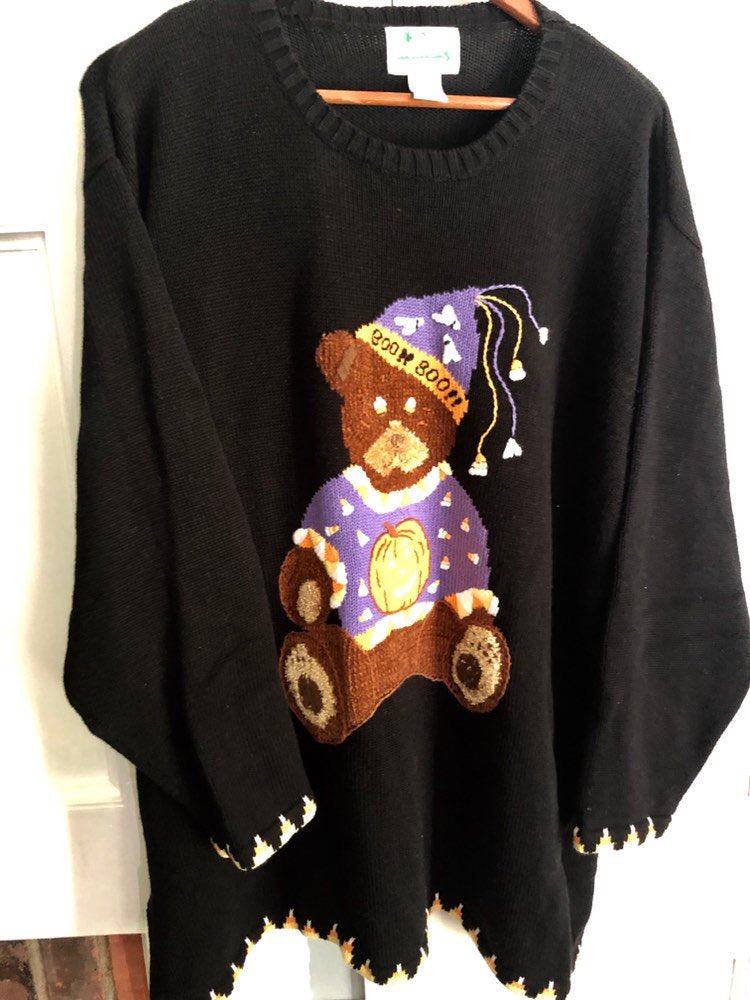 mertulli's tweet image. Excited to share the latest addition to my #etsy shop: Adorable Woman's 2X Vintage 1990's Quacker Factory Soft Halloween Sweater, Clean! #women #size2x etsy.me/32kekIk