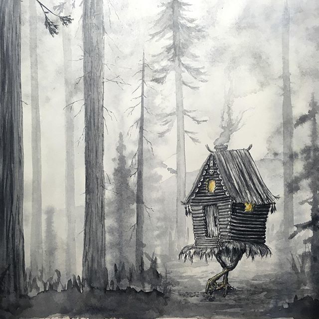 jess_purser's tweet photo. Little bit by little bit, the forest grows to accommodate her little hut. Be good, now children 🖤🖤🖤🌲🌲🌲This is one of a small series of paintings I’ll be releasing later this year.
#wisdomoftheforest #forestscenery #darktrees #_romanticdarkness_ … https://t.co/PpmofwztdY https://t.co/hunDx3a6XR