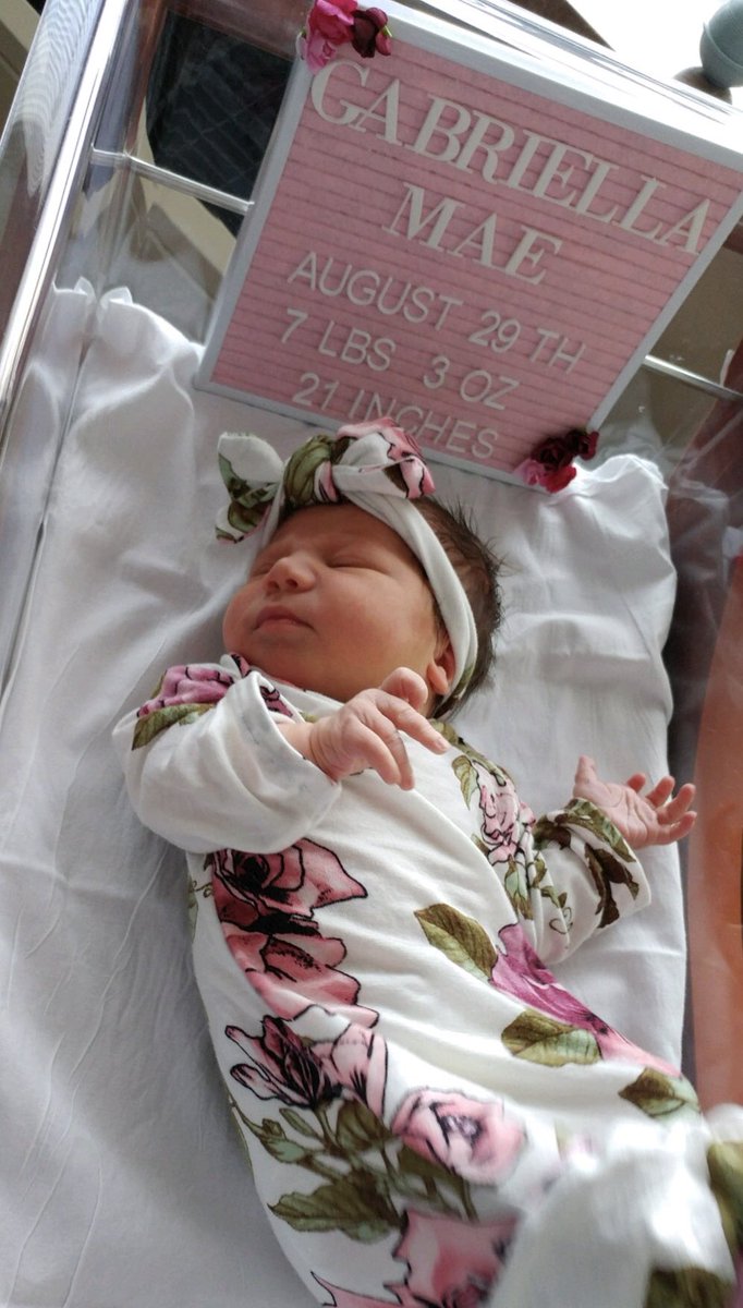 Gabriella Mae is here! She is so sweet and precious, we are so blessed and our hearts are full.