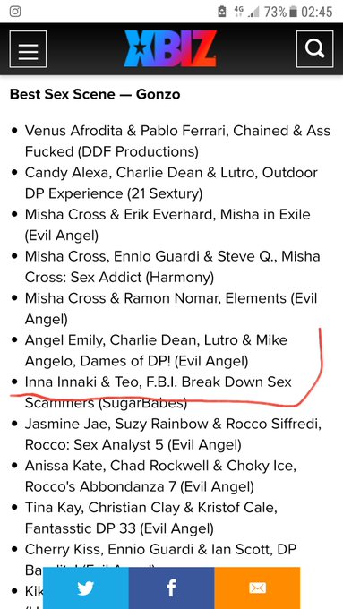 Thank you @XBIZ for the nominations 😘😘😘😘😍😍!!!  #XBIZBerlin #xbiz #awards #nominations @sugarbabestv https://t<a class="tags" href="/tag/xbiz">@xbiz</a><a href="/tag/nominations"class="tags"><span>#nominations</span></a><a href="/tag/awards"class="tags"><span>#awards</span></a><a href="/tag/xbiz"class="tags"><span>#xbiz</span></a><a href="/tag/xbizberlin"class="tags"><span>#xbizberlin</span></a>