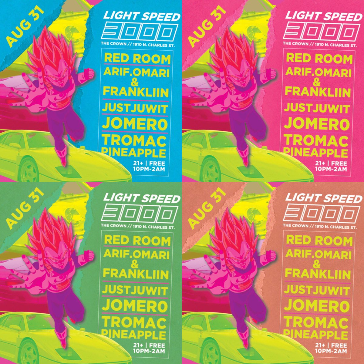 Back in Baltimore tonight for Lightspeed 3000. get ready to rage because I’m coming for y’all 🔥✌️