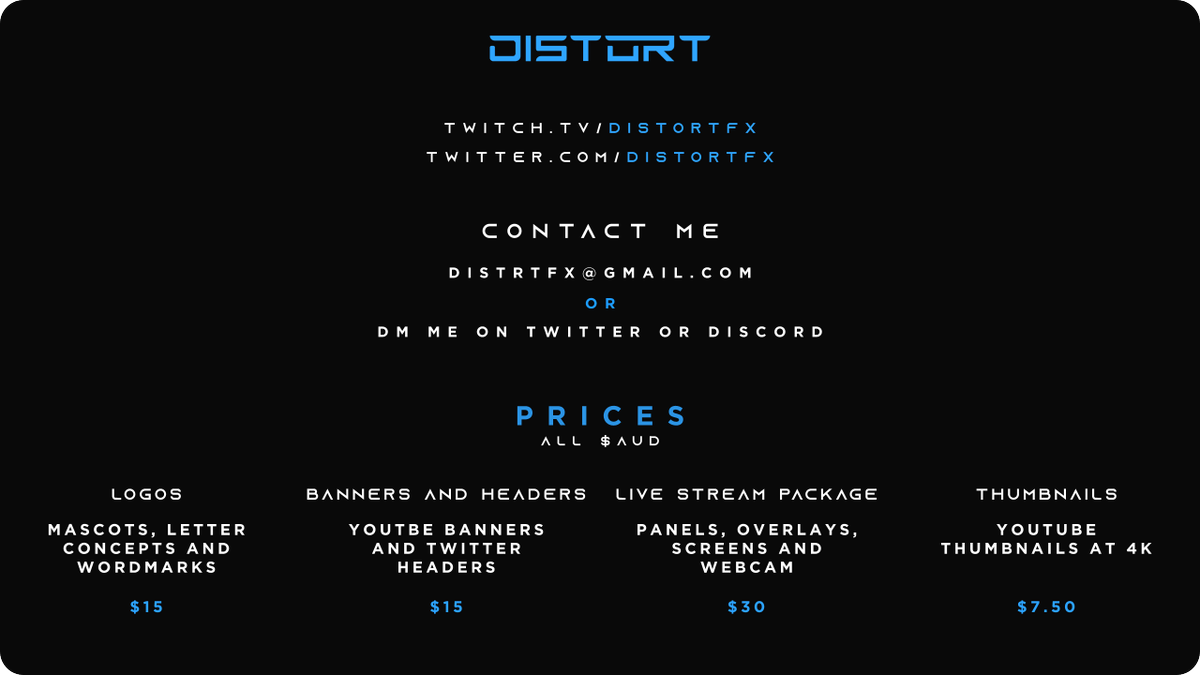 DistortFX's tweet image. Hi I'm Distort
A Passionate Designer And Streamer Looking To Be The Best I Can Be.

Website: distortfx.wixsite.com/distort