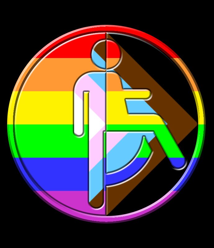 LHOartist's tweet photo. Logo design for Notts LGBTQ+ Disability+ Forum https://t.co/yXdIdoH78C