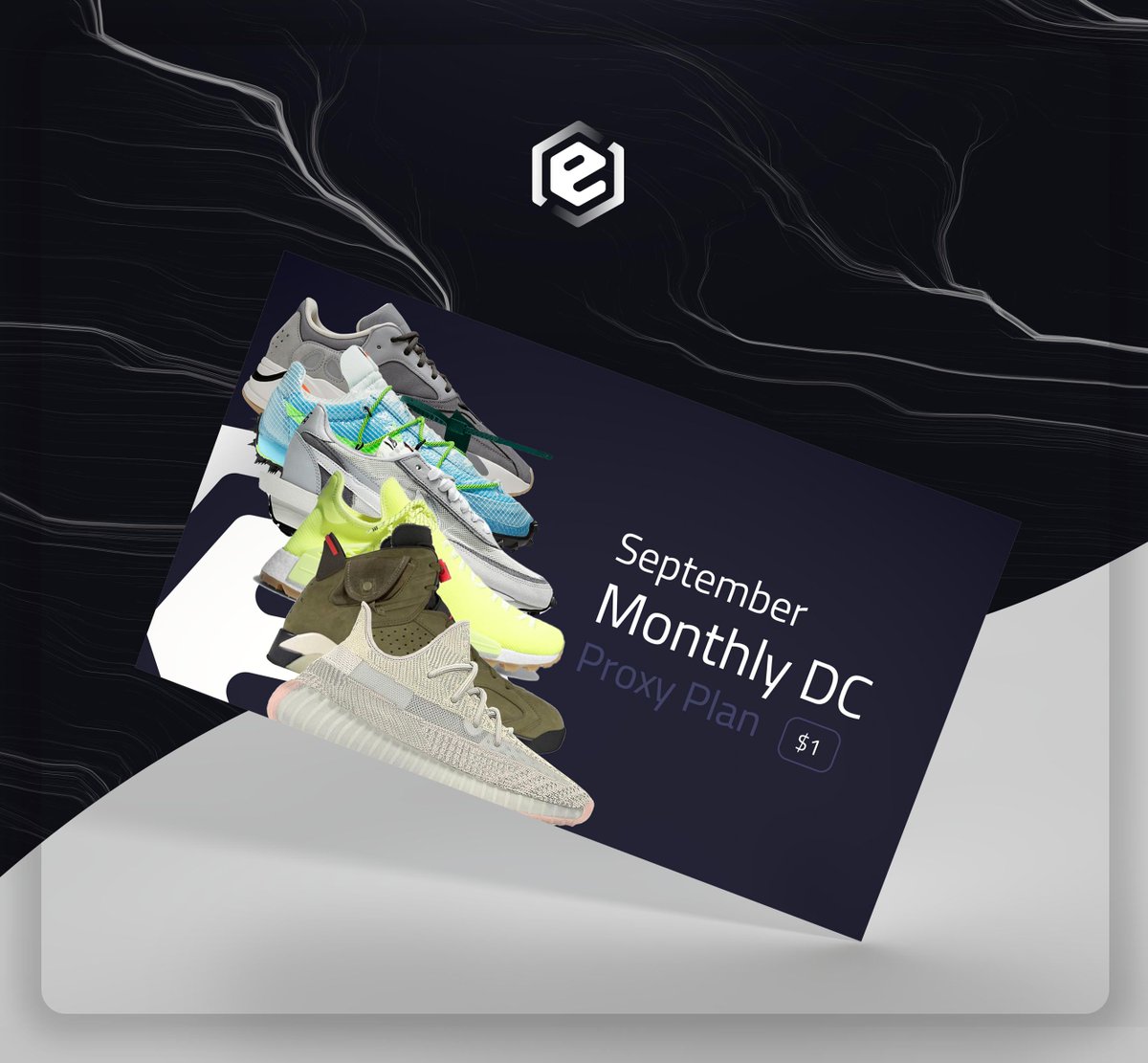 Monthly DC proxies are now available for purchase!!

Proxies cheap as $1
easyproxy.io/#pricing

Yeezys 350s &amp; 700s, Off White x Nike, Nike x Sacai, Pharrell HUs and Travis AJ6 are all dropping in September. DO NOT MISS OUT.