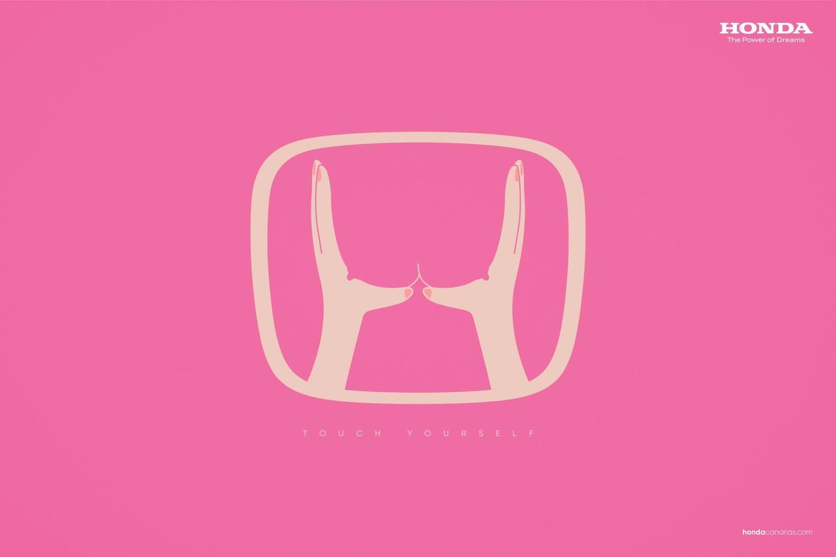 somosdesigners_'s tweet image. Honda lanza un excelente anuncio para hablar sobre la prevención del cáncer de mama. #TouchYourSelf

Creado por Made in Space, España. #GraphicDesign