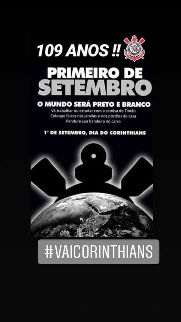 Defina o aniversário do Corinthians com uma palavra?😉⚪⚫🏁
#Corinthians109anos #