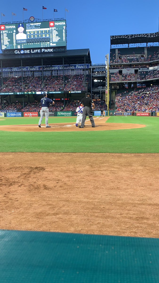 CamW2021's tweet photo. Not bad seats at Arlington.....not bad at all https://t.co/sAybvdzGpW