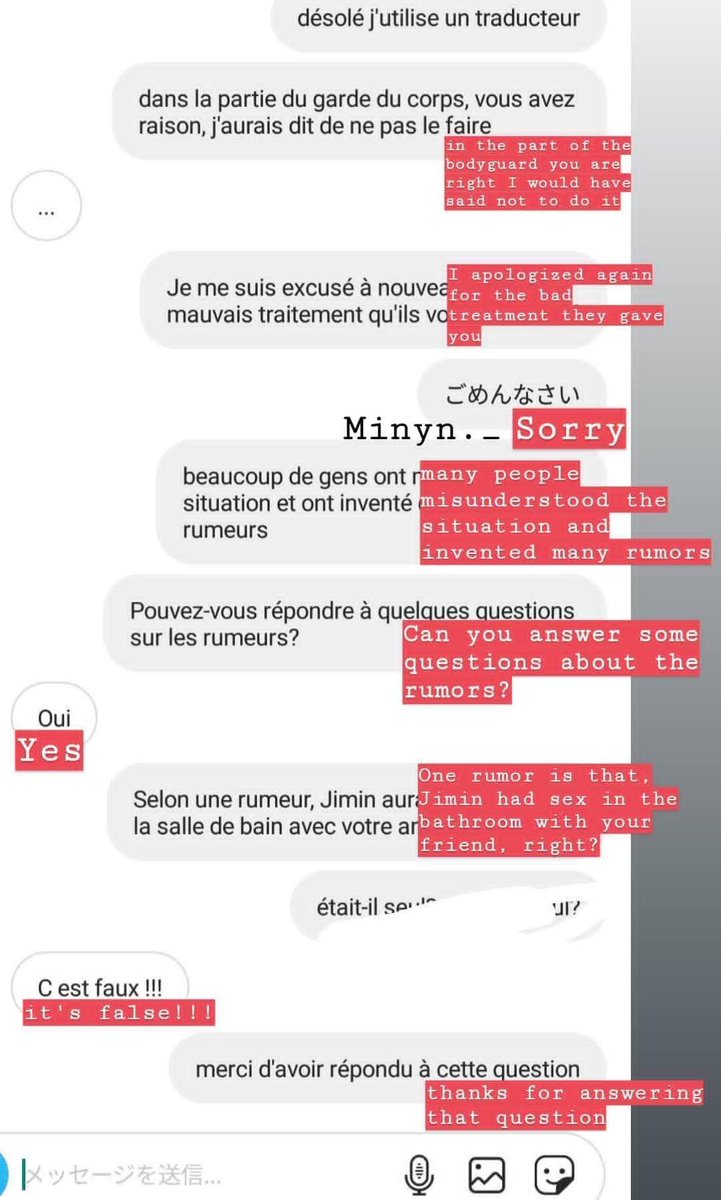 Minyns2's tweet photo. I was contacted by the girls who were with Jimin in Paris that was made and she confirmed that all the rumors about him and them are false, also about drugs is false he just went out to have a little fun and have fun, like  an adult who is and is free to do it, thanks.... https://t.co/feJzmMlAzj